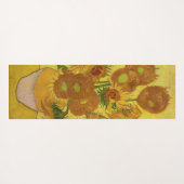 ビンセント・ファン・ゴッホ-15ひまわりの花と花瓶 ヨガマット (裏面(横))