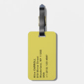 ビンセント・ファン・ゴッホ-15ひまわりの花と花瓶 ラゲッジタグ (裏面縦)