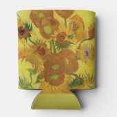 ビンセント・ファン・ゴッホ-15ひまわりの花と花瓶 缶クーラー (裏面)