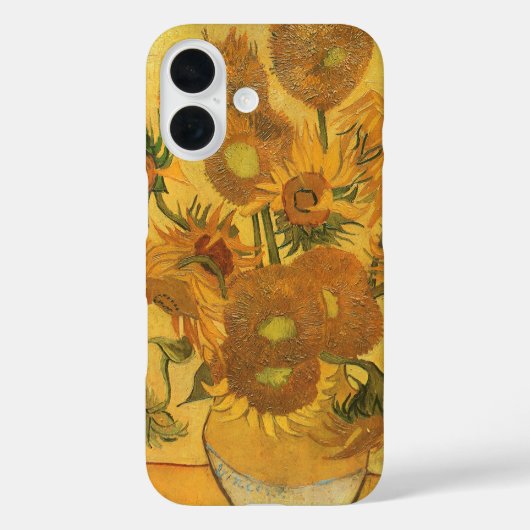 ビンセント・ファン・ゴッホ-15ひまわりの花と花瓶 Case-Mate iPhoneケース (裏面)