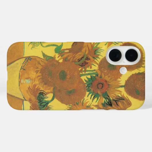 ビンセント・ファン・ゴッホ-15ひまわりの花と花瓶 Case-Mate iPhoneケース (裏面 (横))