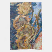 ビンセント・ファン・ゴッホ- Four Cut Sunflowers キッチンタオル (縦)