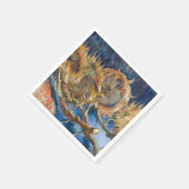 ビンセント・ファン・ゴッホ- Four Cut Sunflowers スタンダードカクテルナプキン (角)