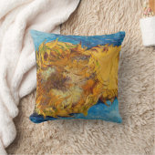 ビンセント・ファン・ゴッホ- Two Cut Sunflowers クッション (ブランケット)