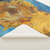 ビンセント・ファン・ゴッホ- Two Cut Sunflowers シェルパブランケット (3/4)