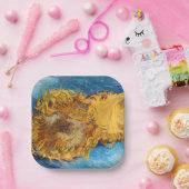 ビンセント・ファン・ゴッホ- Two Cut Sunflowers ペーパープレート (パーティー)