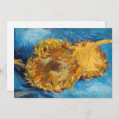 ビンセント・ファン・ゴッホ- Two Cut Sunflowers 招待状 (正面/裏面)