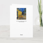 ビンセント・ヴァンゴッホ-カフェ・テラス・アット・ナイト カード (裏面)