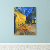 ビンセント・ヴァンゴッホ-カフェ・テラス・アット・ナイト キャンバスプリント (インサイチュ (ウッドフロア))