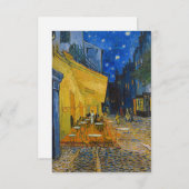 ビンセント・ヴァンゴッホ-カフェ・テラス・アット・ナイト サンキューカード (正面/裏面)