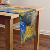 ビンセント・ヴァンゴッホ-カフェ・テラス・アット・ナイト ショートテーブルランナー (インサイチュ)