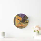 ビンセント・ヴァンゴッホ-カフェ・テラス・アット・ナイト ラウンド壁時計 (ホーム)