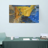 ビンセント・ヴァンゴッホ-カフェ・テラス・アット・ナイト 横断幕 (トレードショー)