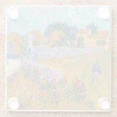 ビンセント・ヴァンゴッホ – プロヴァンスのファームハウス ガラスコースター (裏面)