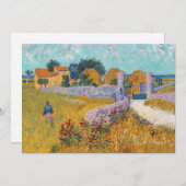 ビンセント・ヴァンゴッホ – プロヴァンスのファームハウス サンキューカード (正面/裏面)