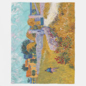 ビンセント・ヴァンゴッホ – プロヴァンスのファームハウス フリースブランケット (正面)