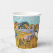 ビンセント・ヴァンゴッホ – プロヴァンスのファームハウス 紙コップ (裏面)