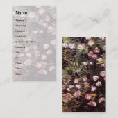 ビンセント・ヴァンゴッホ – ローズブッシュinブロッサムファインアート 名刺 (正面/裏面)