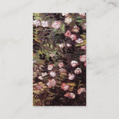 ビンセント・ヴァンゴッホ – ローズブッシュinブロッサムファインアート 名刺 (裏面)