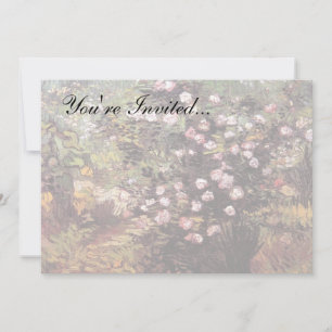 ビンセント・ヴァンゴッホ – ローズブッシュinブロッサムファインアート 招待状
