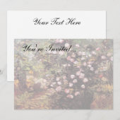 ビンセント・ヴァンゴッホ – ローズブッシュinブロッサムファインアート 招待状 (正面/裏面)