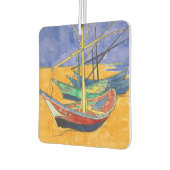 ビンセント・ヴァンゴッホ-魚釣りボートのビーチ カーエアーフレッシュナー (左)