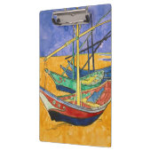 ビンセント・ヴァンゴッホ-魚釣りボートのビーチ クリップボード (左)