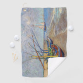 ビンセント・ヴァンゴッホ-魚釣りボートのビーチ ゴルフタオル (インサイチュ)