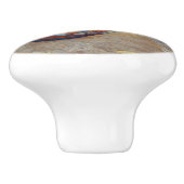 ビンセント・ヴァンゴッホ-魚釣りボートのビーチ セラミックノブ (側面)