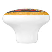 ビンセント・ヴァンゴッホ-魚釣りボートのビーチ セラミックノブ (側面)