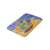 ビンセント・ヴァンゴッホ-魚釣りボートのビーチ バスマット (アングル)