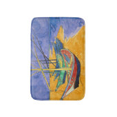 ビンセント・ヴァンゴッホ-魚釣りボートのビーチ バスマット (正面縦)