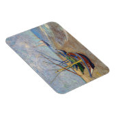 ビンセント・ヴァンゴッホ-魚釣りボートのビーチ マグネット (右側)