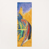 ビンセント・ヴァンゴッホ-魚釣りボートのビーチ ヨガマット (正面)