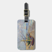 ビンセント・ヴァンゴッホ-魚釣りボートのビーチ ラゲッジタグ (正面縦)