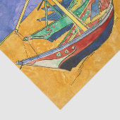 ビンセント・ヴァンゴッホ-魚釣りボートのビーチ 薄葉紙 (詳細)