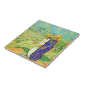 ビンセント・ヴァン・ゴッホによって畑を横切る2人の女性 タイル (側面)