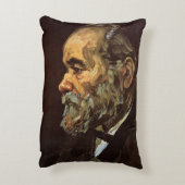 ビンセント・ヴァン・ゴッホによるひげの老人ポートレート アクセントクッション (裏面(縦))