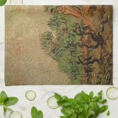 ビンセント・ヴァン・ゴッホによるオリーブピッキング キッチンタオル (折り畳み)