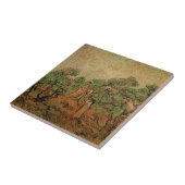 ビンセント・ヴァン・ゴッホによるオリーブピッキング タイル (側面)