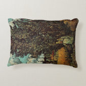 ビンセント・ヴァン・ゴッホによるサイプレスと女性2人 アクセントクッション (裏面)