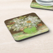 ビンセント・ヴァン・ゴッホによるジニアスと花の花瓶 コースター (左側)