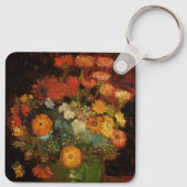 ビンセント・ヴァン・ゴッホによるジニアスの静物花器 キーホルダー (裏面)