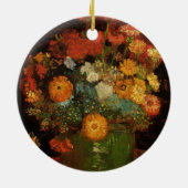 ビンセント・ヴァン・ゴッホによるジニアスの静物花器 セラミックオーナメント (裏面)