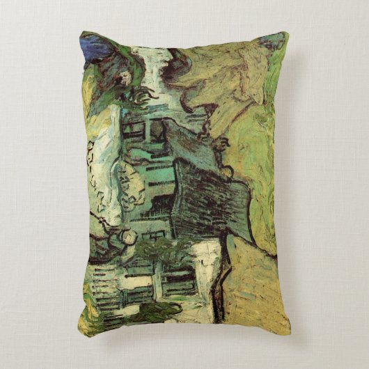 ビンセント・ヴァン・ゴッホによるジョルガスの茅葺きコテージ アクセントクッション (正面(垂直))