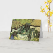 ビンセント・ヴァン・ゴッホによるジョルガスの茅葺きコテージ カード (黄色い花)