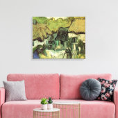 ビンセント・ヴァン・ゴッホによるジョルガスの茅葺きコテージ キャンバスプリント (インサイチュ (リビング))