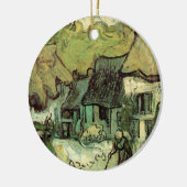 ビンセント・ヴァン・ゴッホによるジョルガスの茅葺きコテージ セラミックオーナメント (左)