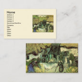 ビンセント・ヴァン・ゴッホによるジョルガスの茅葺きコテージ 名刺 (正面/裏面)