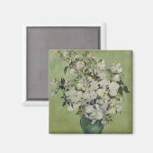 ビンセント・ヴァン・ゴッホによるバラの花瓶 マグネット (正面/裏面)